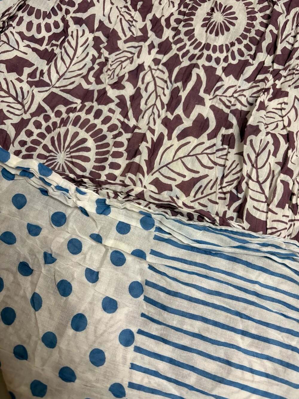 Vivante by VSA 100% Cotton Printed Reversible Scarf